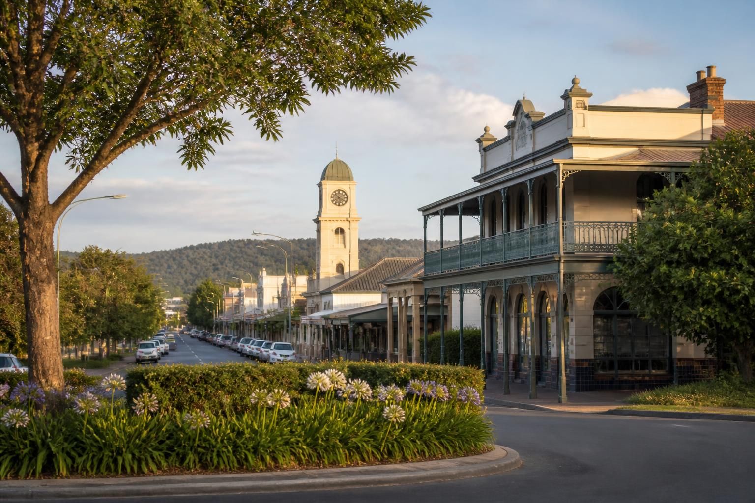Calm regional streetscape in Casino, NSW.
